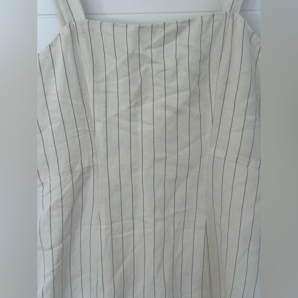 Club Monaco Linen Mini Stripe Dress - Picture 12 of 15